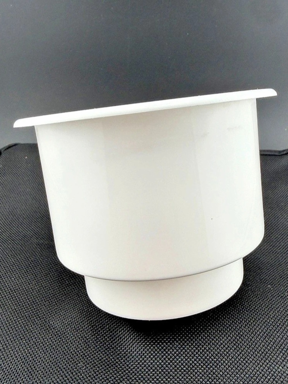 Plastic Cup Drink Replacement Holder w/ Drain for Marine Boats Camper RV White